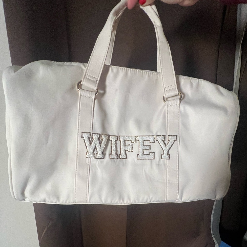 Bride/Wifey Personal Item, Carry On, Weekender Overnight Bag